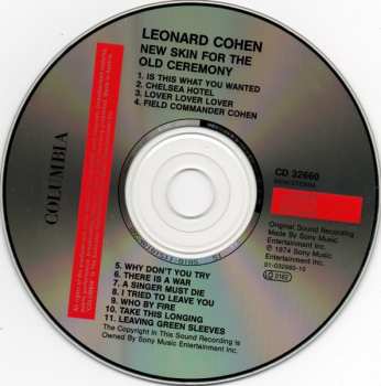 CD Leonard Cohen: New Skin For The Old Ceremony