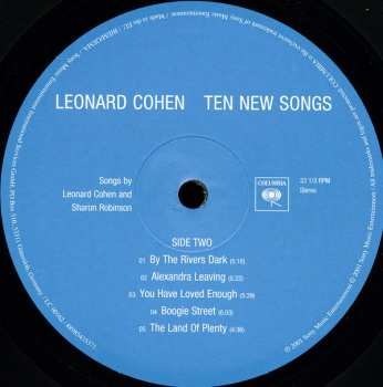 LP Leonard Cohen: Ten New Songs