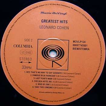 LP Leonard Cohen: Greatest Hits