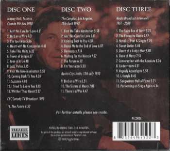 3CD/Dobozkészlet Leonard Cohen: The Spirit Of Radio (Classic Broadcasts Recordings)