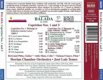 CD Leonardo Balada: Caprichos Nos. 1 And 5