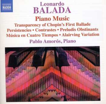 CD Leonardo Balada: Piano Music