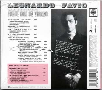 CD Leonardo Favio: Fuiste Mia Un Verano