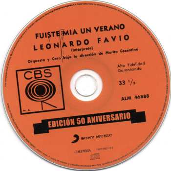 CD Leonardo Favio: Fuiste Mia Un Verano