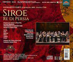 3CD Leonardo Vinci: Siroe Re Di Persia