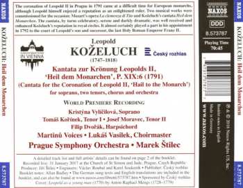 CD The Prague Symphony Orchestra: Cantata For The Coronation Of Leopold II, 'Hail To The Monarch'