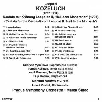 CD The Prague Symphony Orchestra: Cantata For The Coronation Of Leopold II, 'Hail To The Monarch'