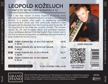 CD Leopold Koželuh: Complete Keyboard Sonatas • 12