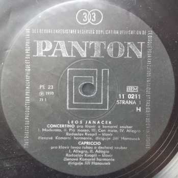 LP Leoš Janáček: Concertino, Capriccio, Řikalda