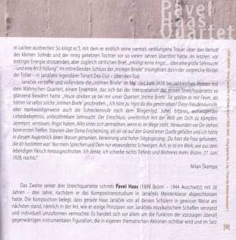 CD Pavel Haas Quartet: 'Intimate Letters' · String Quartet No. 2