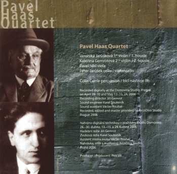 CD Pavel Haas Quartet: 'Intimate Letters' · String Quartet No. 2