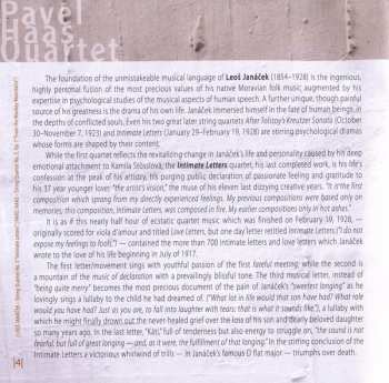 CD Pavel Haas Quartet: 'Intimate Letters' · String Quartet No. 2