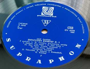 LP Leoš Janáček: Leoš Janáček: Smyčcový Kvartet č. 1 „ Z Podnětu Tolstého Kreutzerovy Sonáty “ / Smyčcový Kvartet č. 2 „ Listy Důvěrné “ CLR