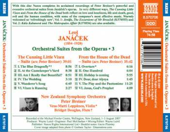 CD The New Zealand Symphony Orchestra: Orchestral Suites From The Operas • 3 (The Cunning Little Vixen / From The House Of The Dead)