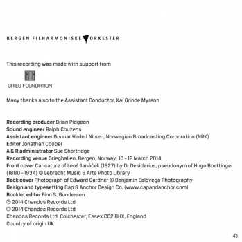 SACD Edward Gardner: Orchestral Works, Vol. 1 Suite From 'The Cunning Little Vixen', Sinfonietta, Capriccio