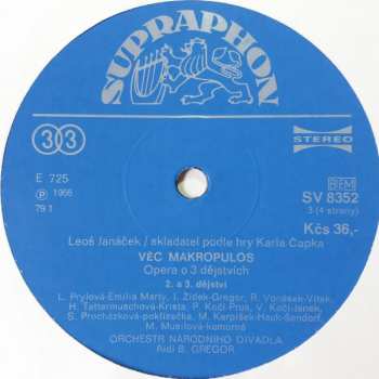 2LP Leoš Janáček: Věc Makropulos