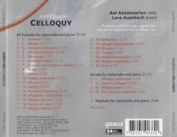CD Lera Auerbach: Celloquy