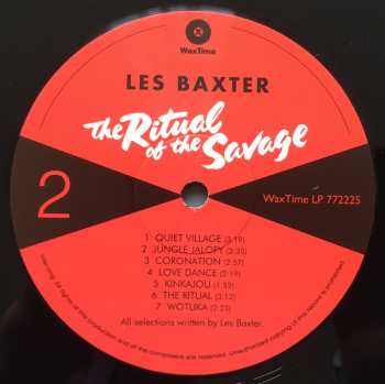 LP Les Baxter & His Orchestra: Ritual Of The Savage (Le Sacre Du Sauvage)  LTD