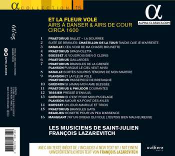 CD Francois Lazarevitch: Et La Fleur Vole (Airs À Danser & Airs De Cour Circa 1600)