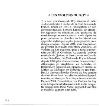 CD Les Violons du Roy: Bonbons