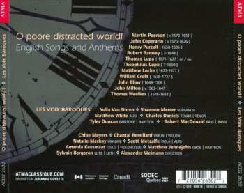 CD Alexander Weimann: O Poore Distracted World! - English Songs & Anthems 