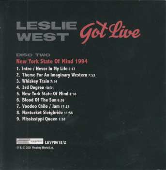 4CD/Dobozkészlet Leslie West: Got Live