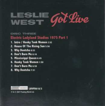 4CD/Dobozkészlet Leslie West: Got Live
