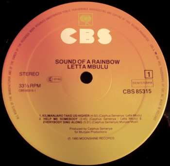 LP Letta Mbulu: Sound Of A Rainbow