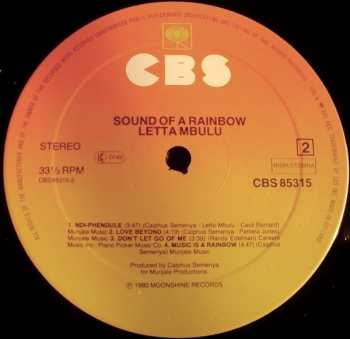 LP Letta Mbulu: Sound Of A Rainbow