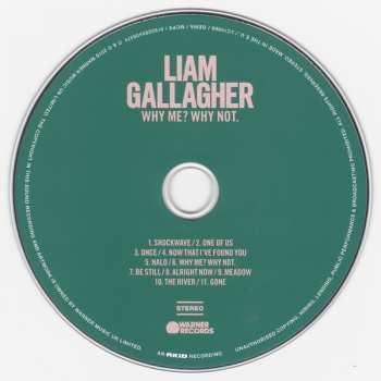 CD Liam Gallagher: Why Me? Why Not.