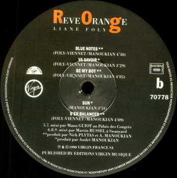 LP Liane Foly: Reve Orange