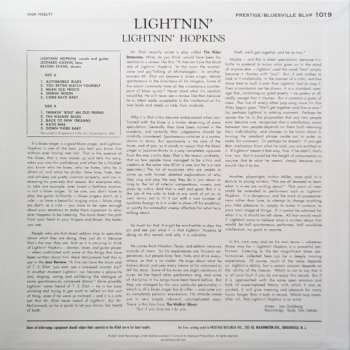 LP Lightnin' Hopkins: Lightnin' (The Blues Of Lightnin' Hopkins)