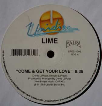 LP Lime: Come And Get Your Love / Your Love (Remix)