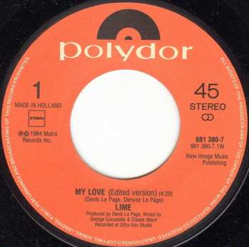 SP Lime: My Love / Take It Up