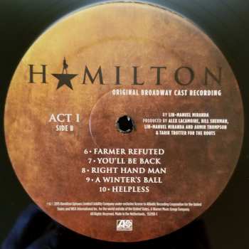 4LP/Dobozkészlet Lin-Manuel Miranda: Hamilton (Original Broadway Cast Recording)