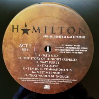 4LP/Dobozkészlet Lin-Manuel Miranda: Hamilton (Original Broadway Cast Recording)