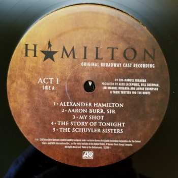 4LP/Dobozkészlet Lin-Manuel Miranda: Hamilton (Original Broadway Cast Recording)