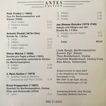 CD Linda Bangs: Contrasts: Kammermusik Für Baritonsaxophon