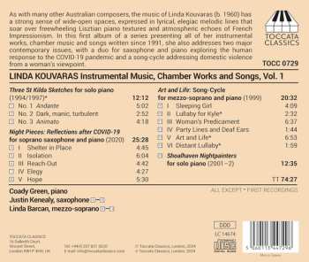 CD Linda Kouvaras: Instrumental Music, Chamber Works And Songs, Vol. 1