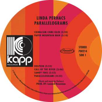 LP Linda Perhacs: Parallelograms LTD