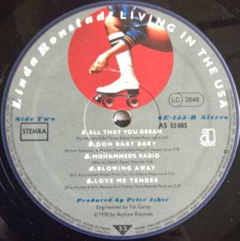 LP Linda Ronstadt: Living In The USA