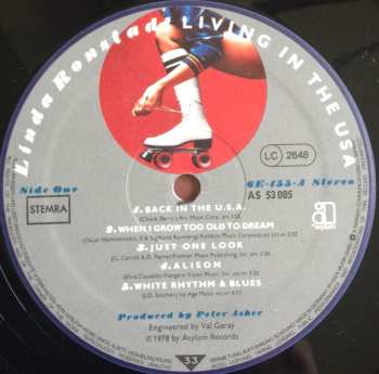 LP Linda Ronstadt: Living In The USA
