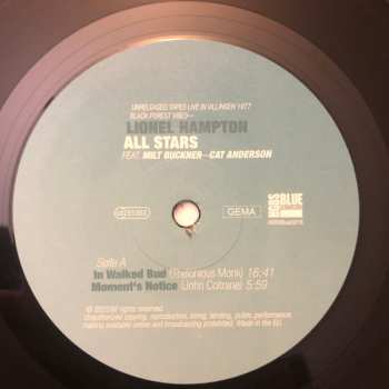 LP Cat Anderson: Black Forest Vibes (Unreleased Tapes Live In Villingen 1977)