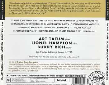 CD Art Tatum: The Art Tatum-Lionel Hampton-Buddy Rich Trio
