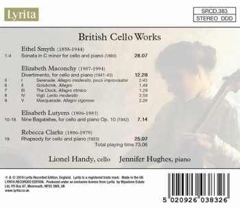 CD Lionel Handy: British Cello Works