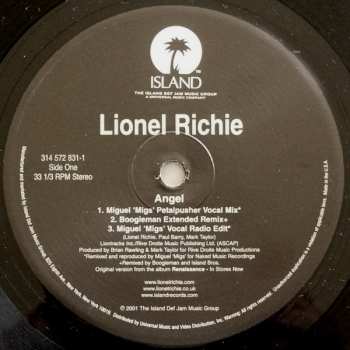 LP Lionel Richie: Angel