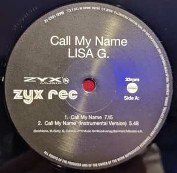 LP Lisa G: Call My Name 