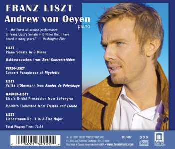 CD Franz Liszt: Sonata In B Minor / Waldesrauschen / Rigoletto / Vallée D'Obermann / Lohengrin / Tristan Und Isolde / Liebestraum No. 3