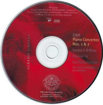 CD Franz Liszt: Piano Concertos No. 1 & 2 / Sonata In B Minor