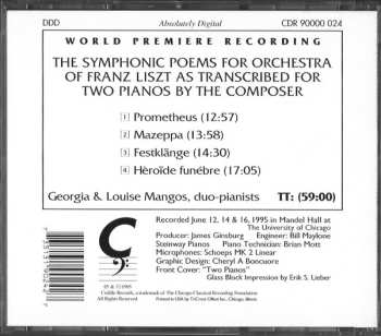 CD Franz Liszt: The Complete Symphonic Poems for Two Pianos Volume II